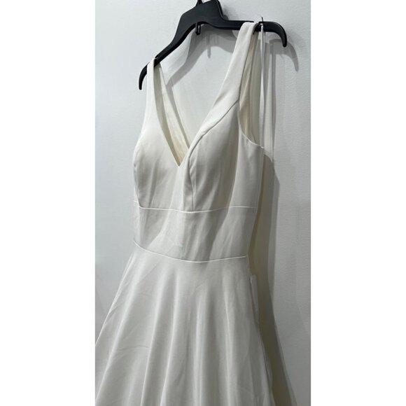 NWOT w/Defect IEENA FOR MAC DUGGAL Size 6 Empire Waist Ballgown White MSRP$398 - Picture 13 of 16